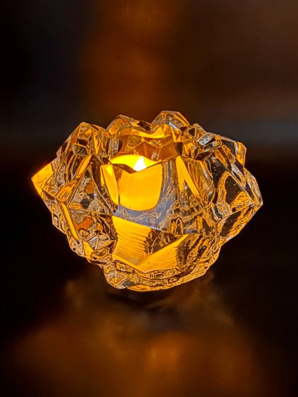 VTG Goebel 'Meteor' Crystal Candle Holders Pair